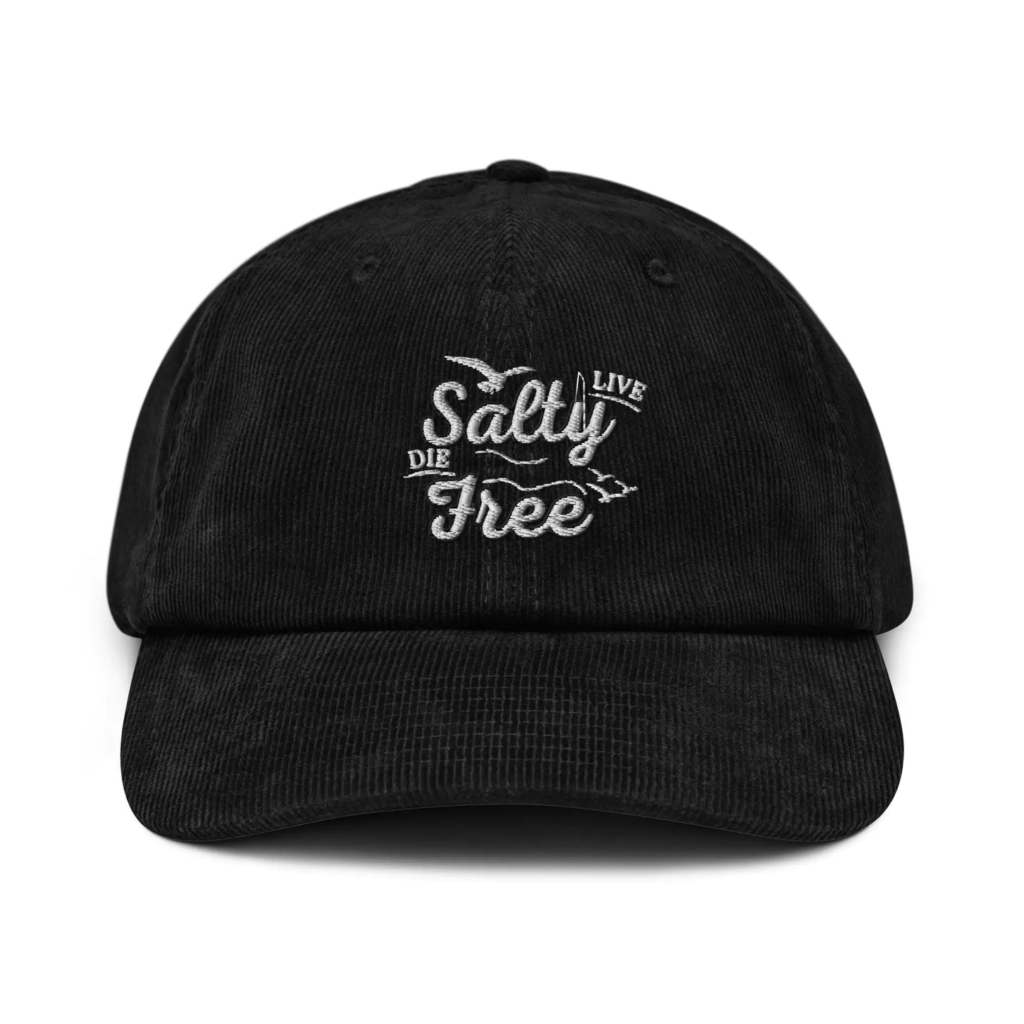 Live Salty, Die Free Corduroy hat