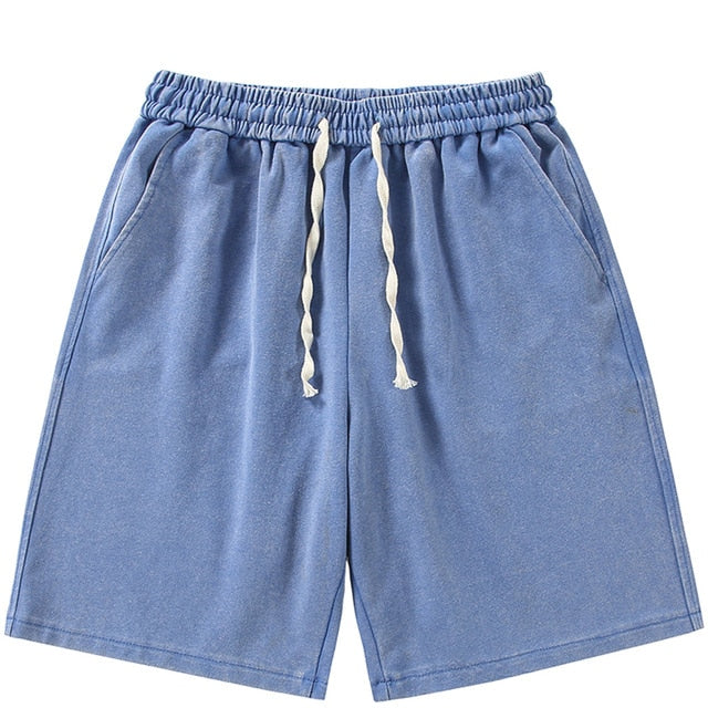 Summer Distressed Cotton Sweatshorts