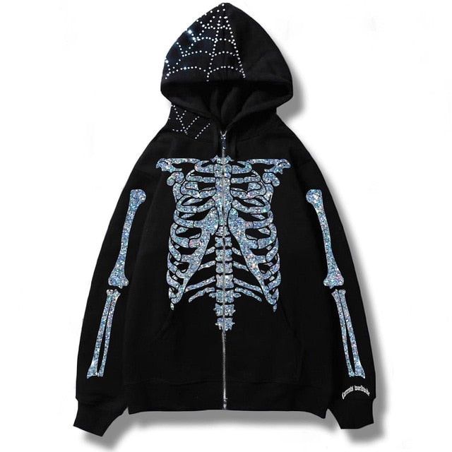 Men's Streetwear Skull Hoodies