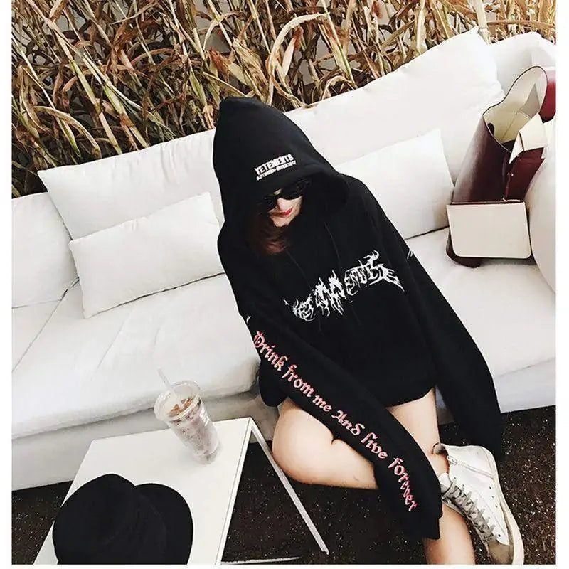 Gothic Dark Streetwear Hoodie